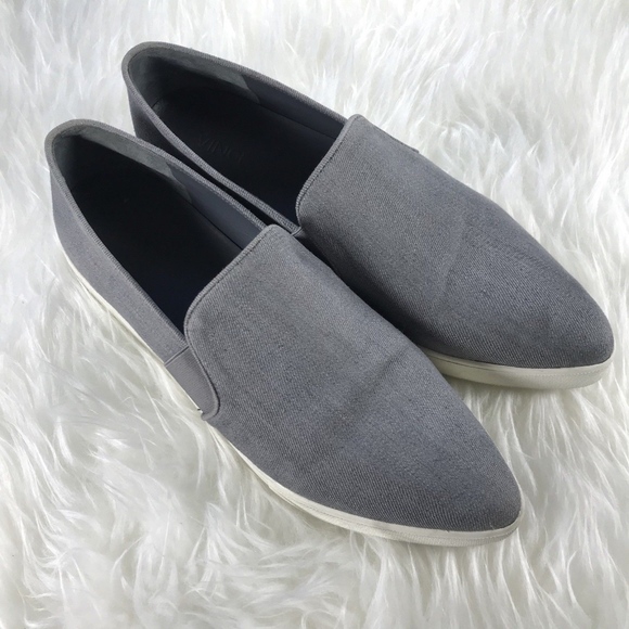 pointed toe canvas sneakers
